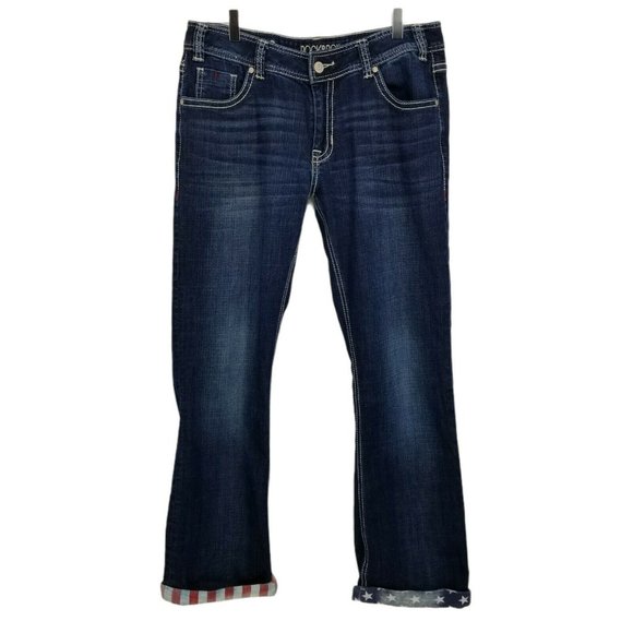 Rock & Roll Womens Blue Boyfriend Jeans Size 31X30 - Picture 3 of 10